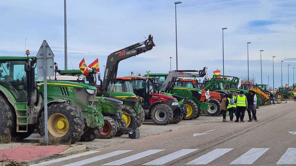 Finalizada la tractorada en la Ribera.  / Diario de Burgos