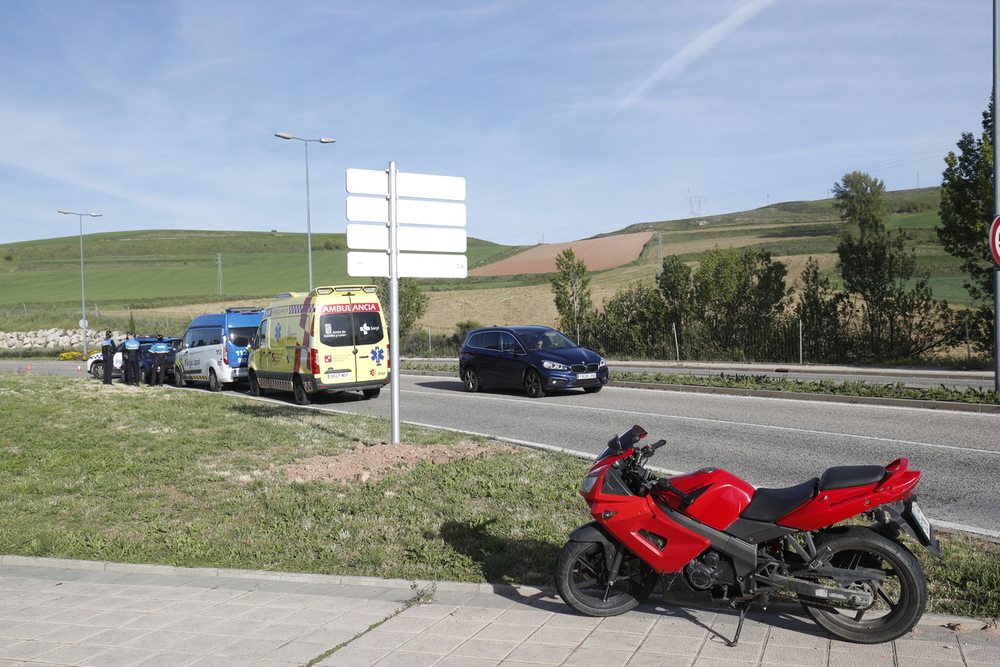 Una motorista ha resultado herida esta mañana en Valentín Niño al sufrir una caída.