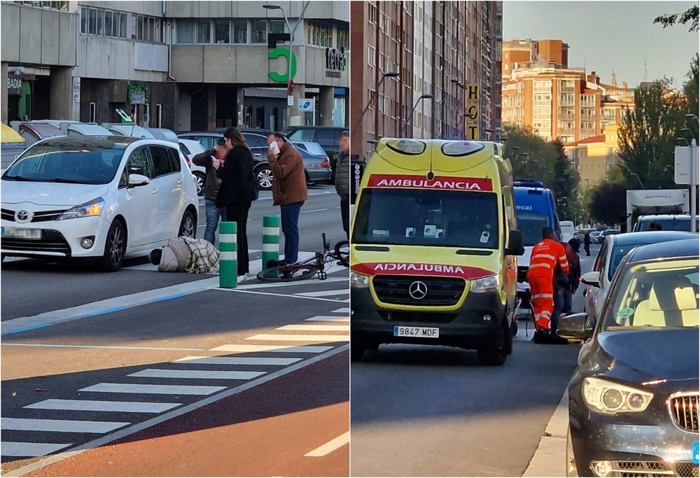 Atropellado un varón en un paso de peatones de Reyes Católicos