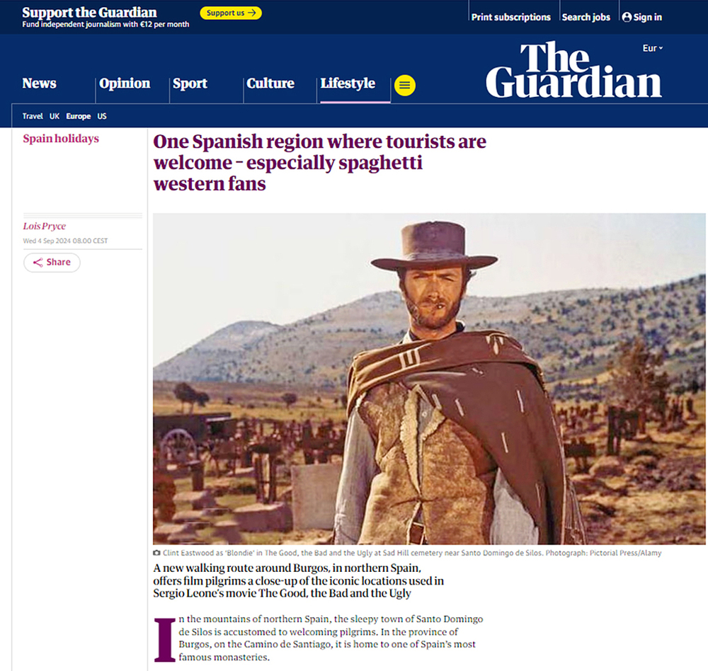 Extracto del artículo que The Guardian colgó en su página web a principios de septiembre.