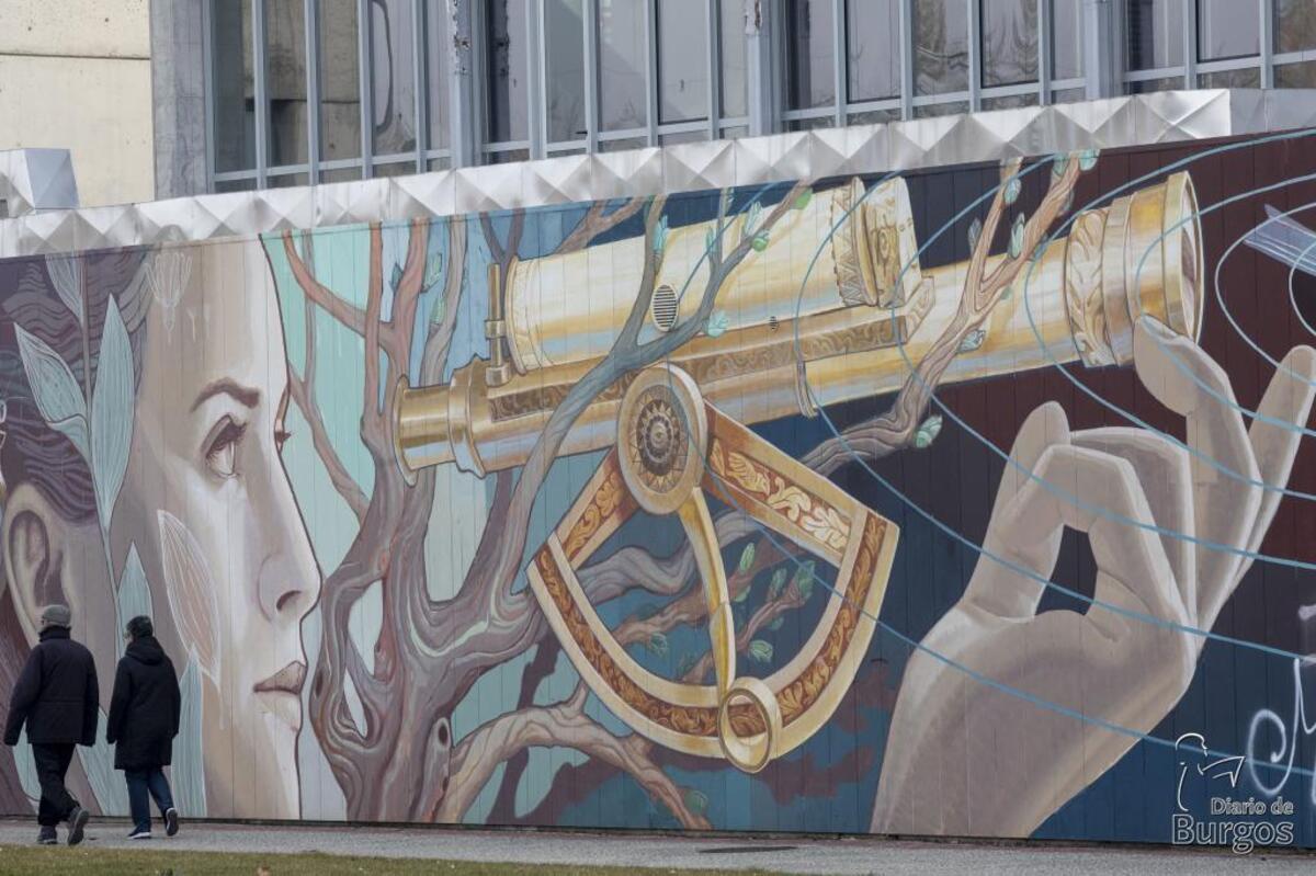 El arte urbano conquista las calles de Burgos.  / VALDIVIELSO