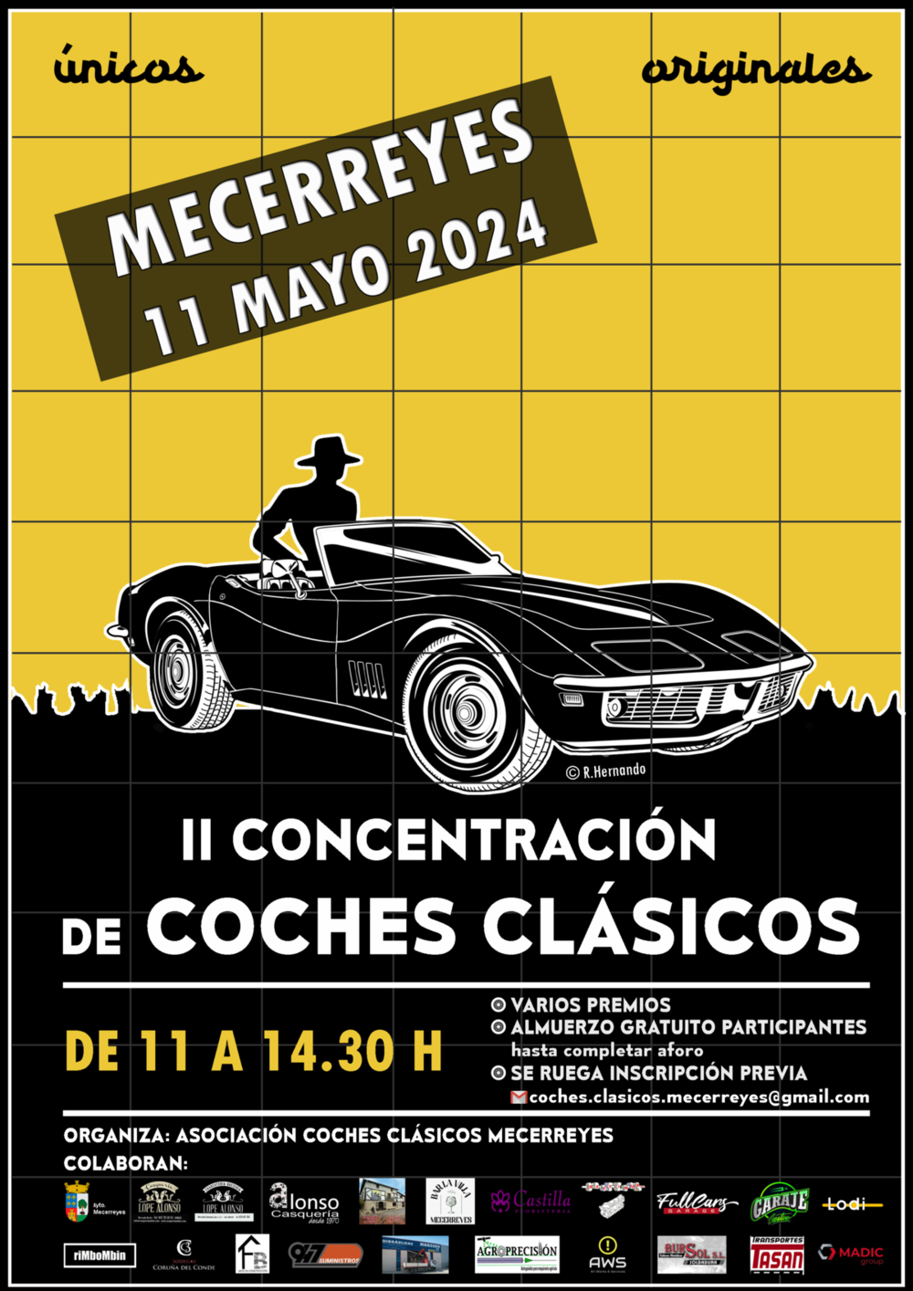 Cartel anunciador de la concentración.