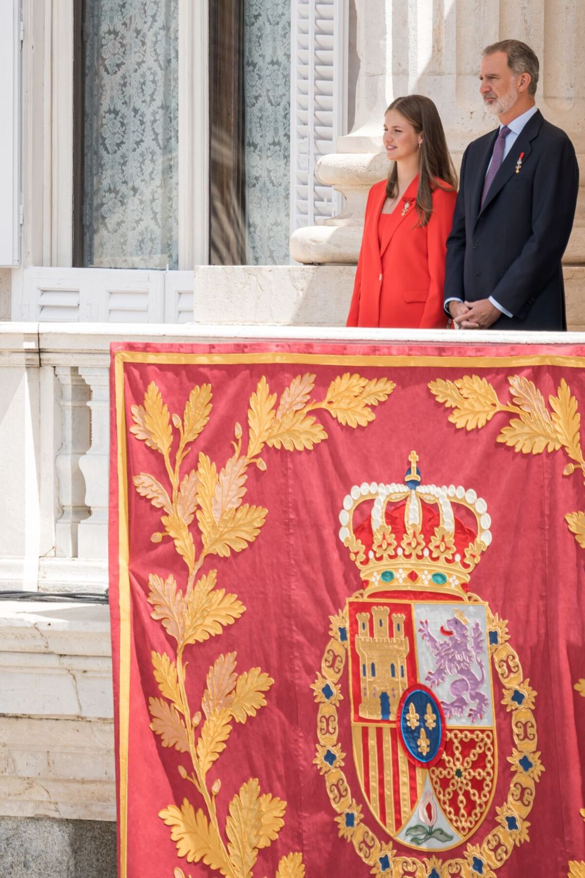Actos por el X Aniversario del reinado de Felipe VI. Relevo solemne de la Guardia Real   / POOL / DIEGO RADAMÉS