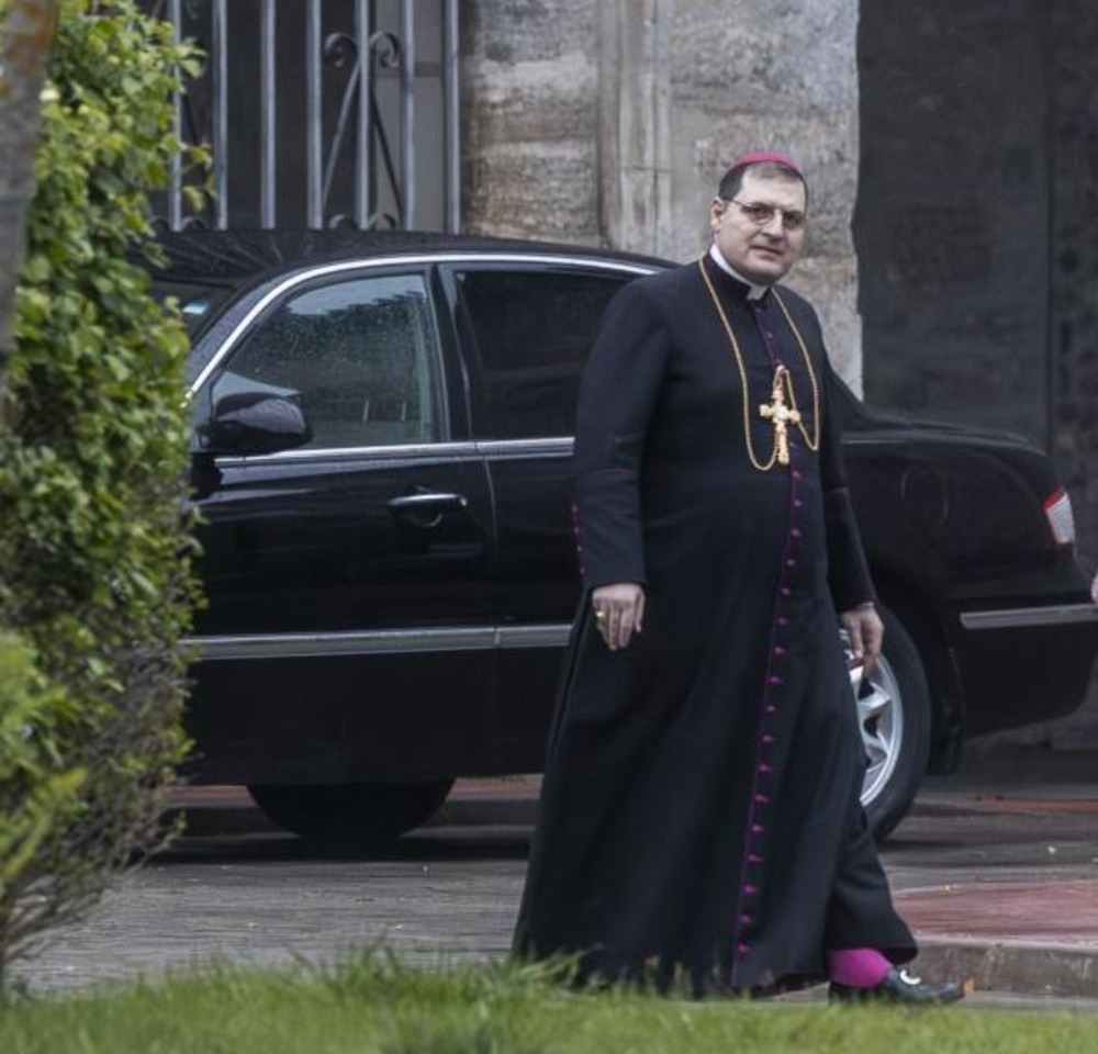 Pablo Rojas, en la primera imagen tomada dentro del convento.