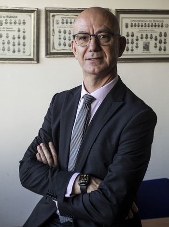 José Miguel García, candidato a rector de la Universidad de Burgos.