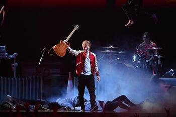 Imagen de archivo del Ed Sheeran durante un concierto. 
