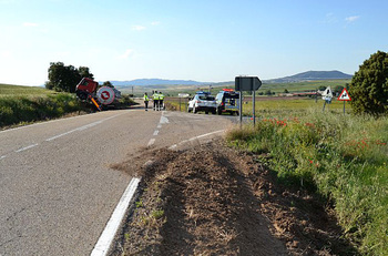 Dos muertos y tres heridos en un accidente en Zamora