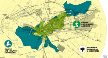 Burgos se queda fuera del mapa de 'Ciudades de 15 minutos'