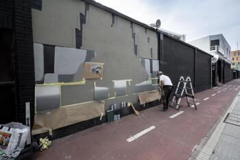 Un mural en homenaje a Piné