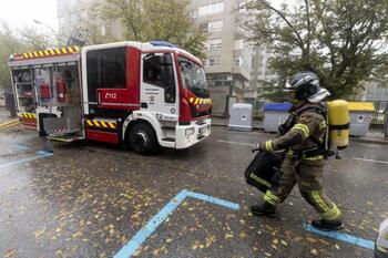 Los bomberos intervienen en otro incendio en la calle Soria