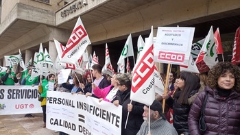 Protestas de la plantilla de la residencia mixta de Miranda