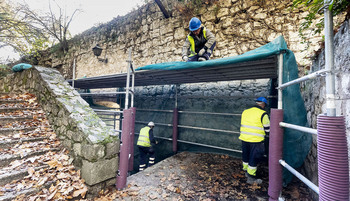 Andamios a las puertas de la Judería