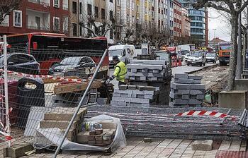 El carril bici de la calle Vitoria encara un nuevo tramo