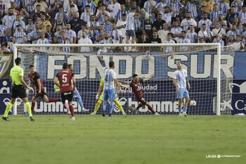 El Mirandés empata ante el Málaga en La Rosaleda