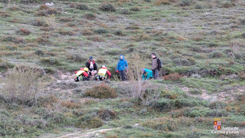 Auxilian a una senderista en Pedrosa de Valdeporres