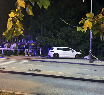 Una carrera precedió el grave accidente en el puente Castilla