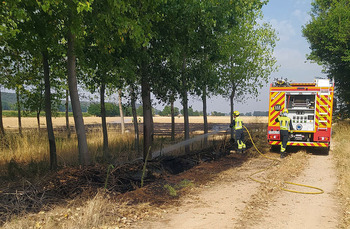 El retén de bomberos de Aranda se activa desde su primer día