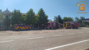 3 heridos en el incendio en un restaurante en Moradillo de Roa