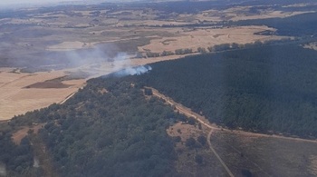 Extinguido un incendio en Salgüero de Juarros