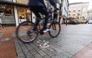 El centro de Burgos, un laberinto para bicis