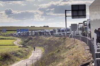 300 camioneros de Burgos sufrirán los nuevos peajes de Navarra