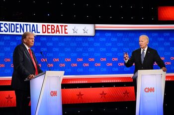 Biden y Trump intercambian insultos en su primer debate