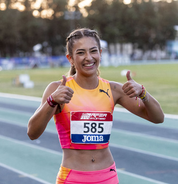 Lucía Carrillo, campeona de España Sub'23 de 100 metros
