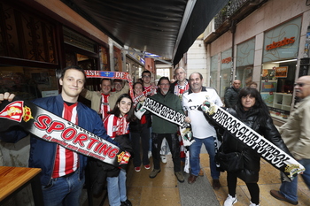 La afición del Sporting ya se deja sentir