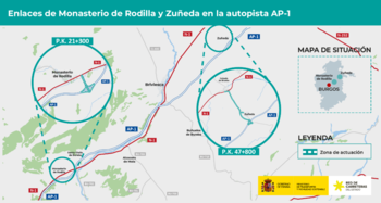 A información pública el proyecto de los enlaces de la AP-1