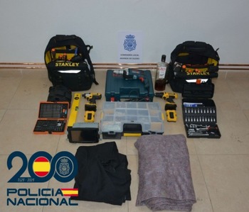 Arrestado por robar 3.000 euros en herramienta de furgonetas