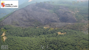 El incendio de Monterrubio, estable tras quemar 140 hectáreas